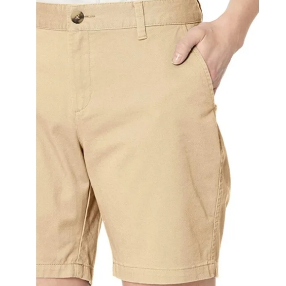 NWT Amazon Essentials Khaki Capri Shorts - Picture 5 of 6